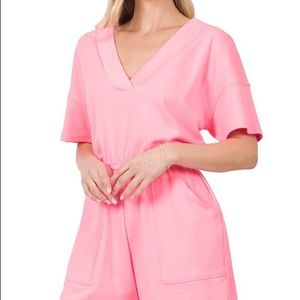 Drop Shoulder Romper